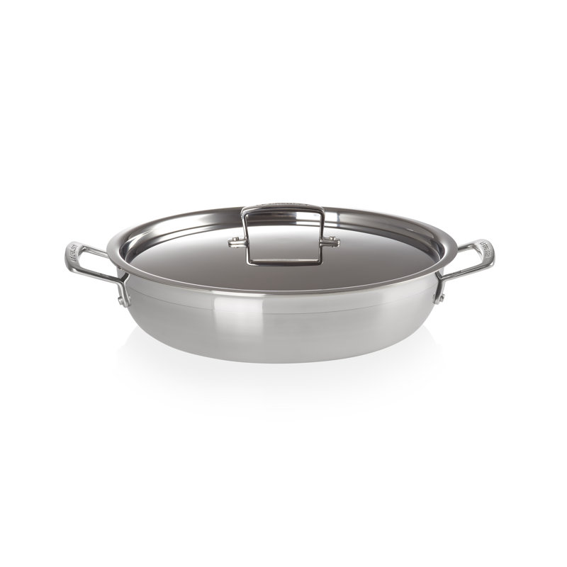 Le Creuset 3-Ply Stainless Steel Shallow Casserole, 30cm/4.8L