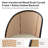 Clarrisa Mid-Century Modern Office Chair with Arc-Shaped Back-1237845549