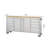 TRINITY 6 ft. W 8-Drawer Stainless-Steel Rolling Mobile Workbench w/ Storage
