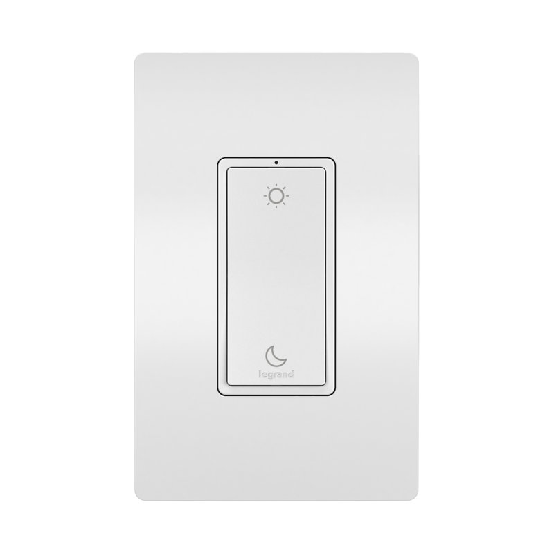 Plaque murale berçante Smart 1-Gang, Blanc