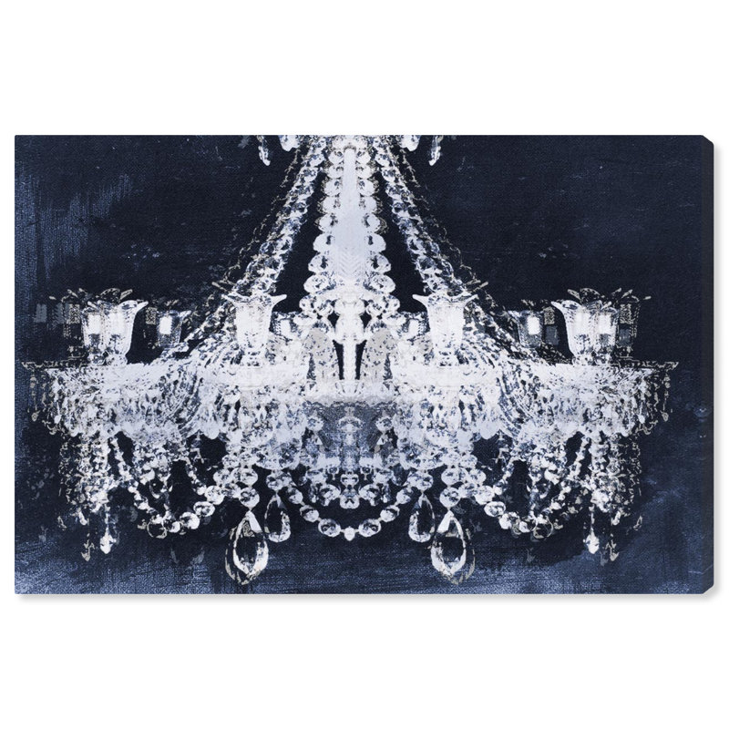 «Dramatic Entrance Indigo», impression sur toile, H 36 po x l 54 po, Toile tendue
