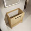 Meuble-lavabo autoportant en contreplaqué de 30 po, armoire à 2 portes, surface à eau, facile à installer, conception américaine, assemblage de finition chêne, agencement de couleurs chêne