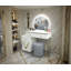 Meuble-lavabo avec miroir et tabouret Suzie