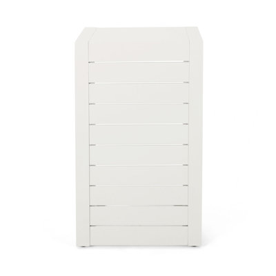 Cape Coral Alu C-shaped Table White
