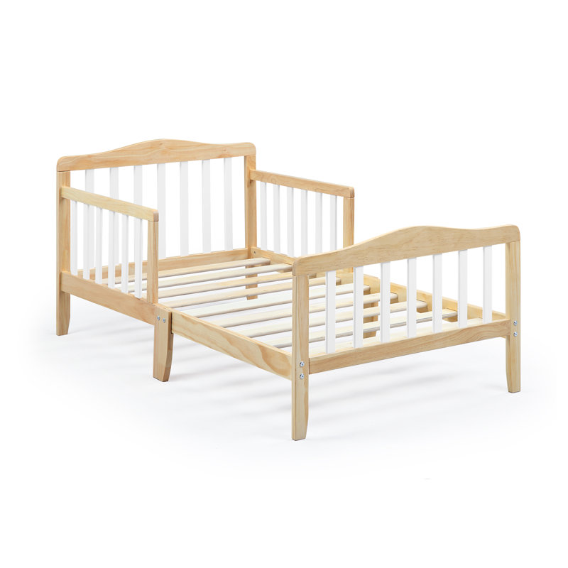 Twain Toddler Bed, Natural/White