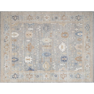 Oushak Hand Knotted Wool Oriental Area Rug