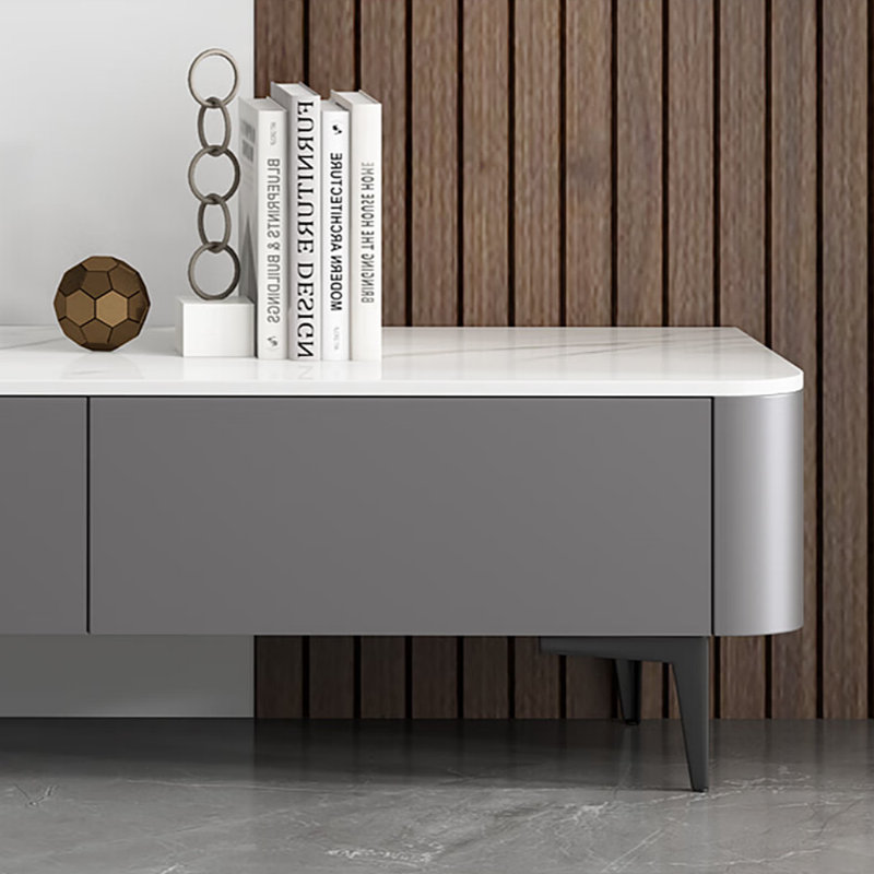Rochelle, Blanc / Gris, H 18,9 po x L 78,74 po x l 15,75 po