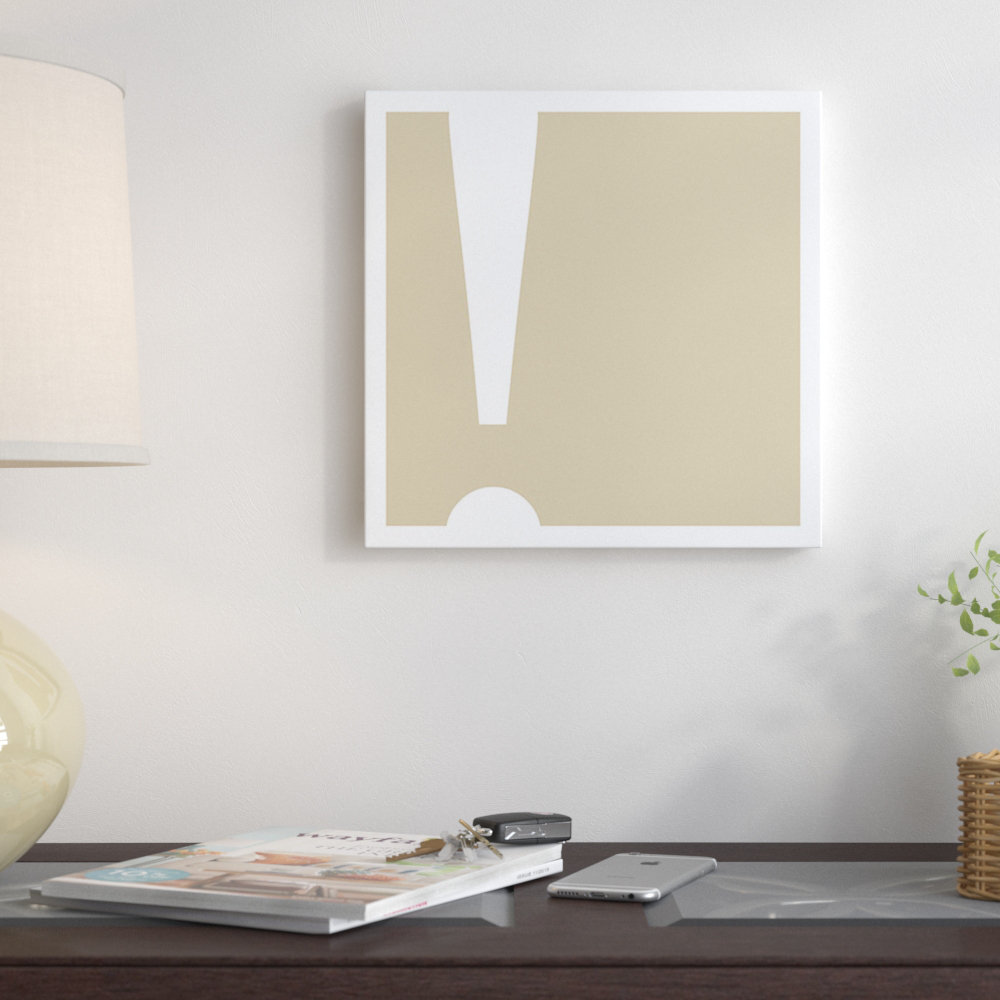 East Urban Home 'Exclamation 3' Textual Art on Canvas | Wayfair