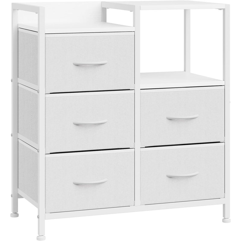 63cm Wide 5 -Drawer File Cabinet, White