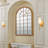 1- Light Frosted White Glass Wall Sconce-443249841