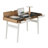 Techni Mobili Compact Computer Desk With Multiple Storage, Walnut