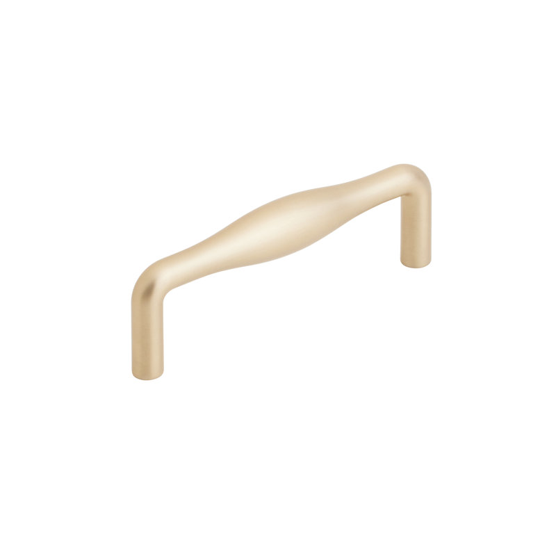 Emtek Dane Cabinet Pull, Satin Brass, 3 1/2"