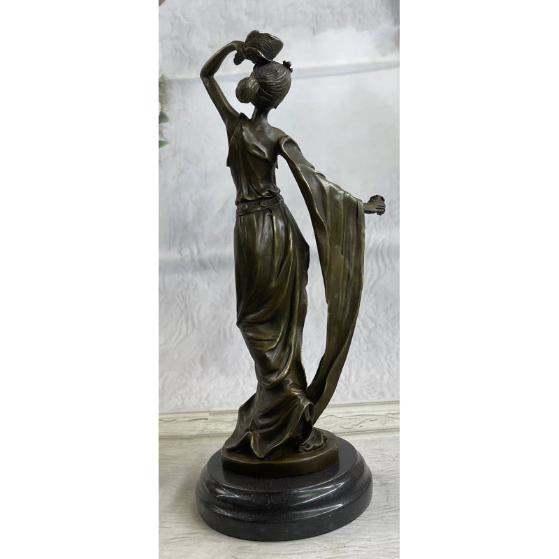 Signed Original Kassin A Tribute To Erte Bronze Sculpture Hand Made Figurine