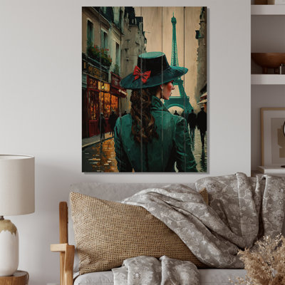 Young Stylish Lady In Paris " Young Stylish Lady In Paris " Color Photography Print