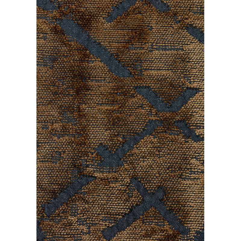 Rapture Abstract Area Rug in Brown, Rectangle 6'7" x 8'3"