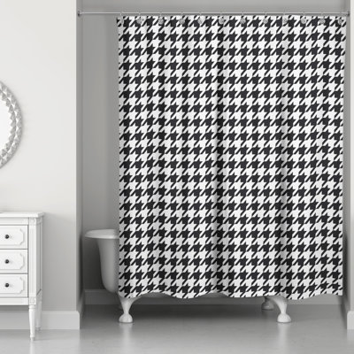 Rideau de douche Bodner Houndstooth