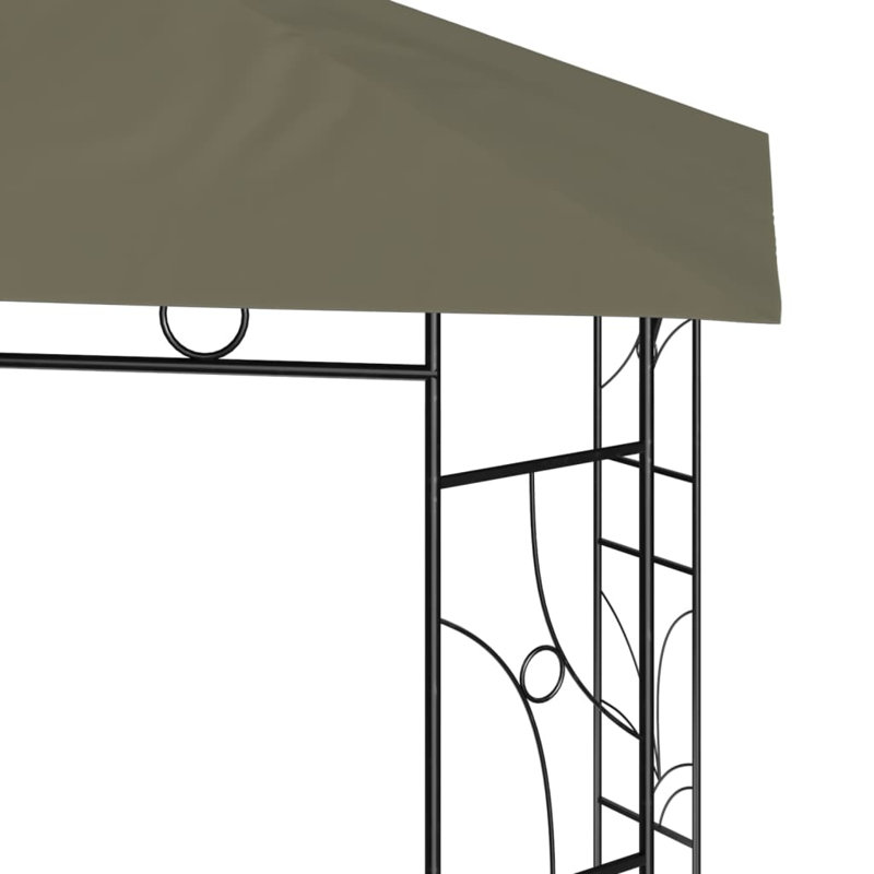 Thiells 3 x 3m Steel Patio Gazebo, Taupe