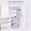 Armoire, miroir de salle de bain mural moderne à double porte de 5 po, pharmacie avec design 31,5 po x 23,5 po, grand rangement