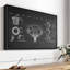 Basketball Patents, reproduction sur toile-1332873555