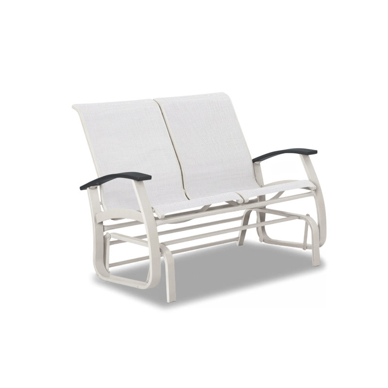 Banc oscillant Askar, Neige texturée, Blanc 6D Sunbrella®, Graphite classique P30