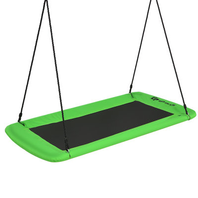 Blue Elephant Metal Standing Swing Swing Seat with Mounting Hangers and Chains