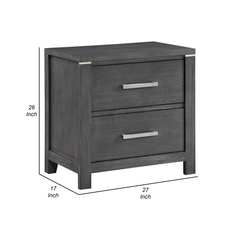 Annet 2-Drawer Nightstand