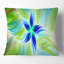 Énorme fleur verte rotative - coussin à imprimé floral-30729858-30729862