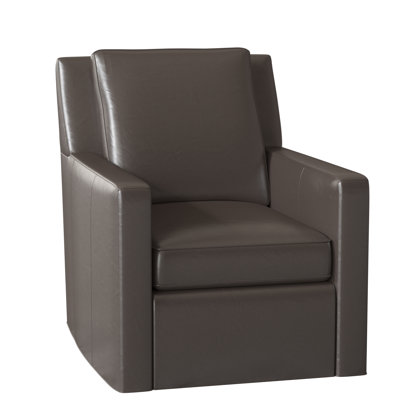 Jaxon Leather Swivel Armchair