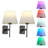 9 in. 1-Light Set of 2 Black Smart Wall Sconces with RGB+CCT Bulbs, App & Bluetooth Control, 16M Colors, Dimmable, Hardwired