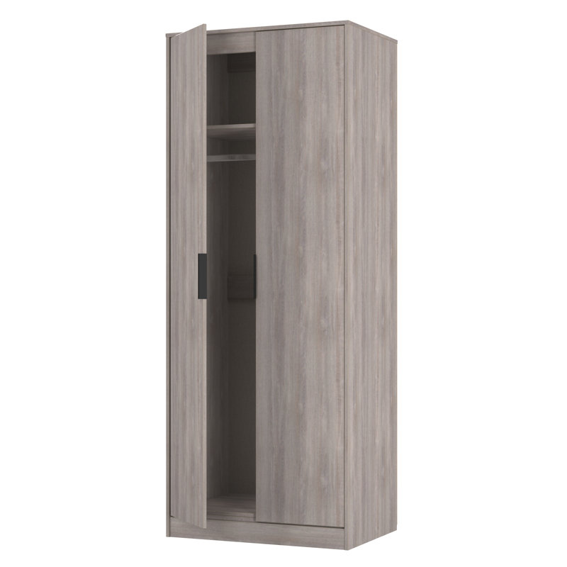 Suhanth 2 Door Wardrobe, Grey