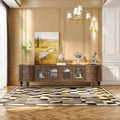 Romantic retro TV cabinet