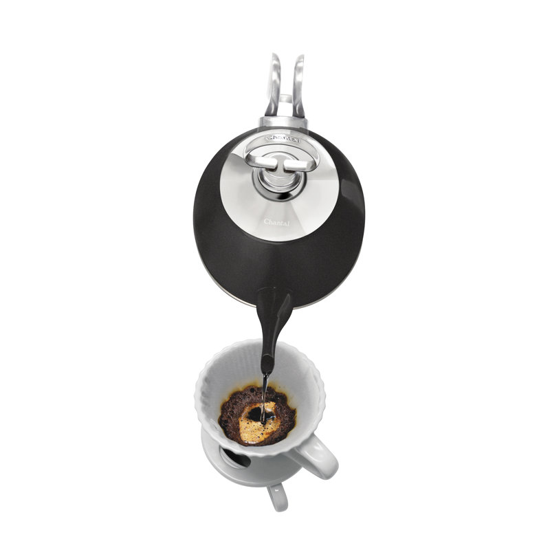 Chantal 1 qt. Stainless Steel Electric Tea Kettle, Matte Black
