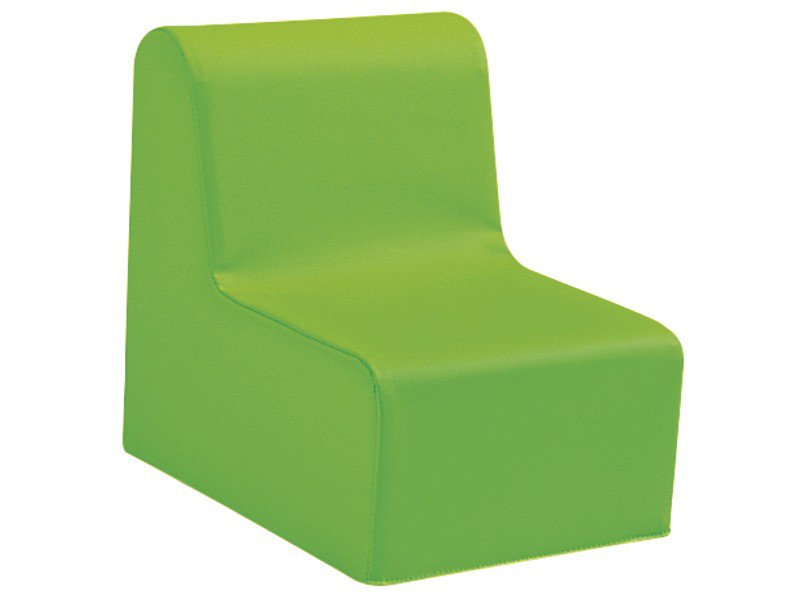 Chaise basse droite de base - Hauteur du siège: 12 po, Vert