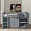 Lit mezzanine simple avec rangement pour tiroir et bureau pratique-117530607
