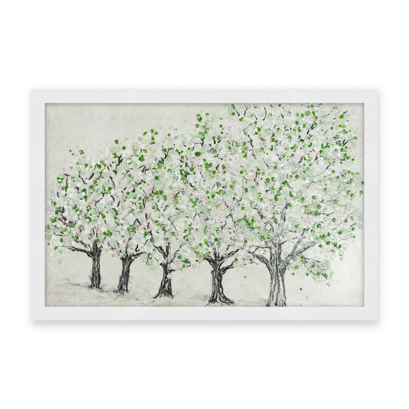 Nature Inspired "Springtime Serenity" Canvas Wall Art By , 12" H x 16" W, Framed Print, Brown