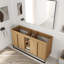 Base de meuble-lavabo double 60 po seulement, base sans plateau beige