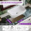 DeerValley 490 x 300 x 120mm Rectangular Drop-In / Semi-Recessed Bathroom Vessel Sink White