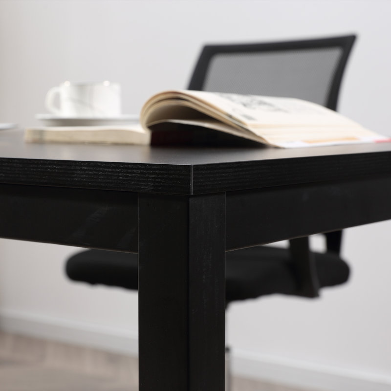 Metal Base Computer Desk, Black, 74.9cm H x 119.4cm W x 60.2cm D