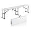 Banc portatif en plastique 6pi