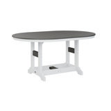 Berlin Gardens Garden Classic Regular Top With White Base 64″ Oblong Table