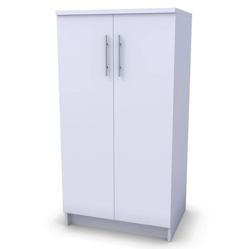 14 Pair Shoe Storage Cabinet, White