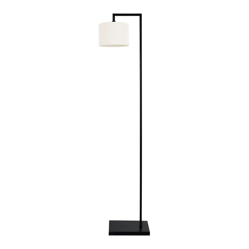 Ajayi 155cm Task Floor Lamp, Black, White
