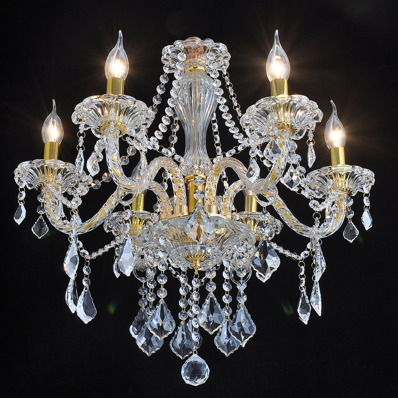 Alfaro Crystal Chandelier, 60cm H x 55cm W x 60cm D