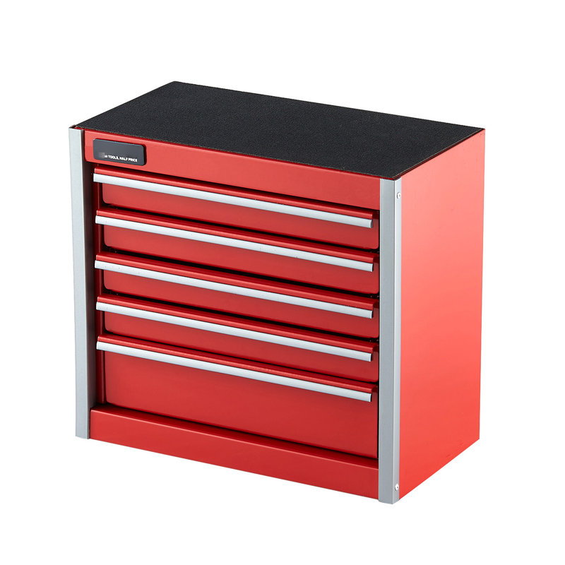 Organisateur d'outils rouge 8,6 pouces avec 5 tiroirs, rangement de matériel de bricolage et de papeterie, tiroirs multicouches pour catégorisation, mini boîte à ouverture facile pour organiser efficacement les fournitures de bijoux,