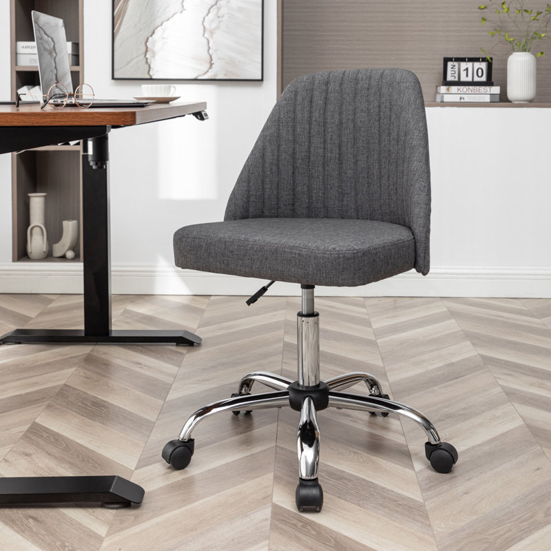 Chaise de bureau Beppe, Gris foncé