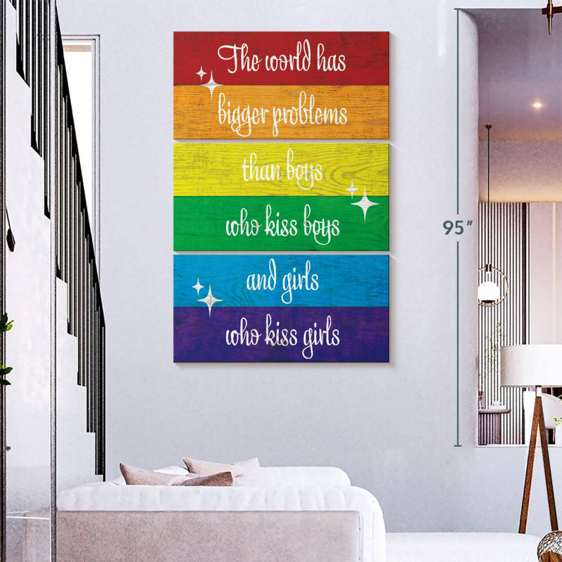 Tergel Bigger Problems Than Pride, 74" H x 48" W
