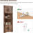 Geidy 67" Kitchen Pantry Corner Display Cabinets with Adjustable Shelves and Open Storage-1719555065