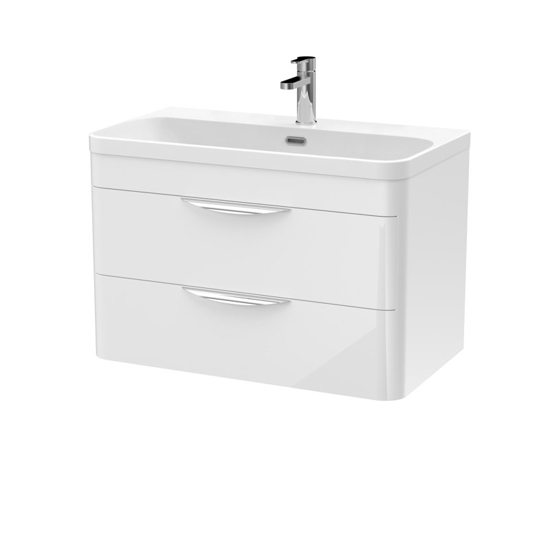 Parade 810 mm Bathroom Vanity, Gloss White