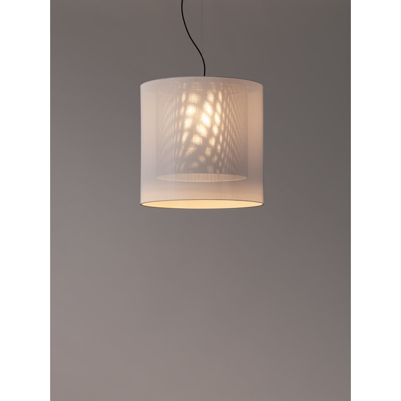 Moaré LM, 23.4" H x 24.2" W x 24.2" D, Light Gray/White
