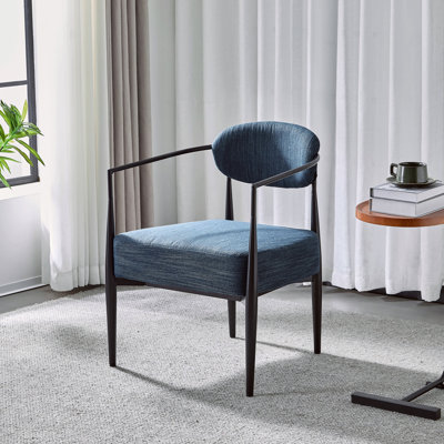 Fauteuil d'appoint rembourré Mid-Century